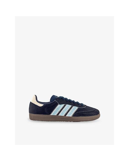Adidas Blue Sambo Og Suede Trainers for men
