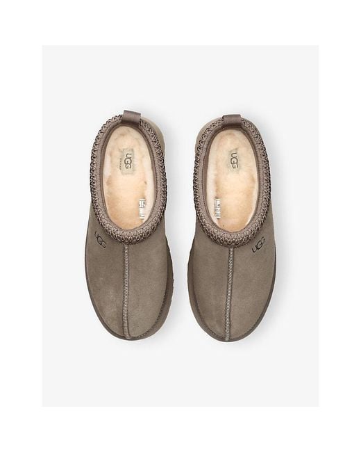 Ugg Brown Tazz Ii Suede Slippers
