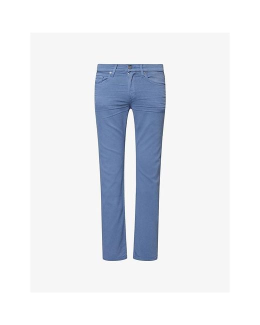 PAIGE Blue Federal Transcend Slim-Fit Stretch-Denim Jeans for men