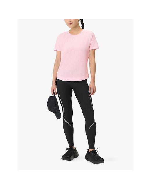 Sweaty Betty Pink Breathe Easy Stretch-Woven T-Shirt