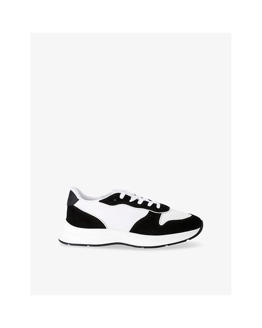 Arne White Hybrid Runner Leather Low-Top Trainers for men