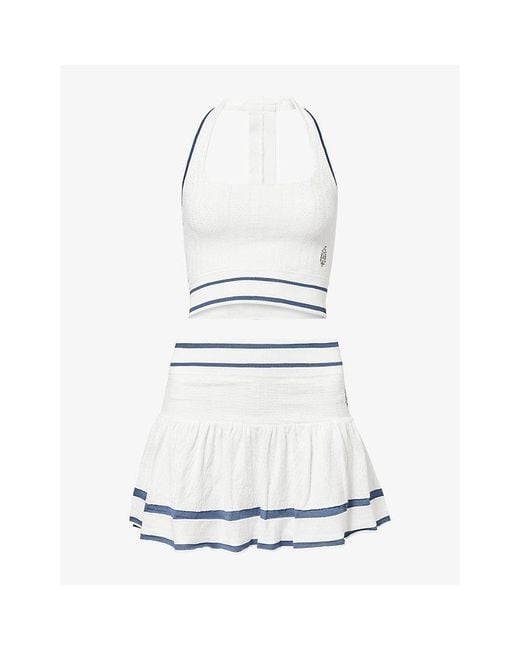 Fp Movement White Free People X Advantage Top And Skort Jersey Set