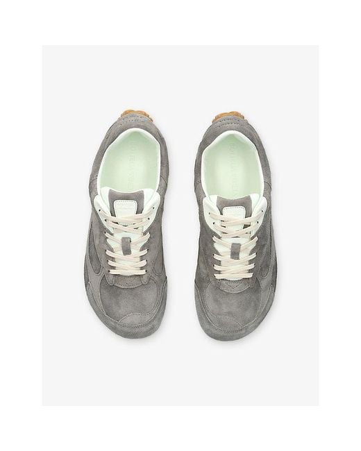 Bottega Veneta Gray Orbit Flash Suede Trainers for men
