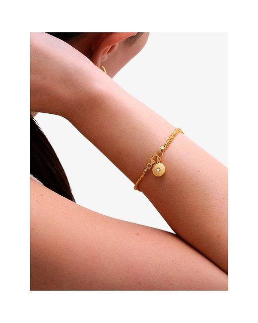 Astley Clarke Metallic Biography 18Ct And Sapphire Locket Bracelet