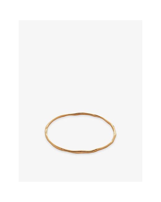 Monica Vinader Metallic Mv Siren Muse 18Ct- Plated Vermeil Bangle