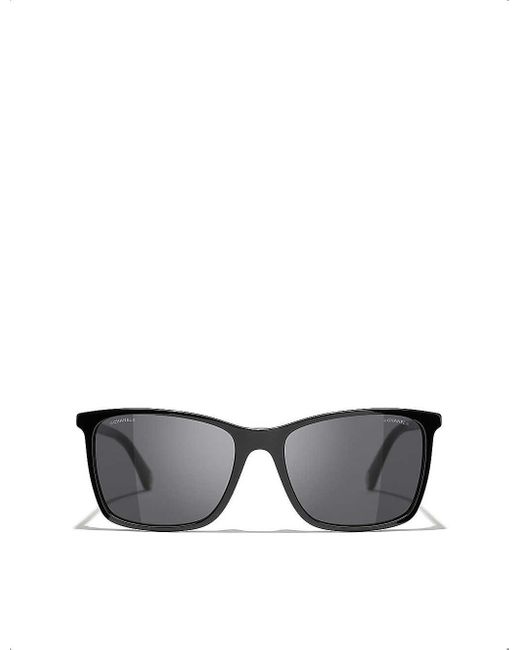 Chanel Gray Square Sunglasses