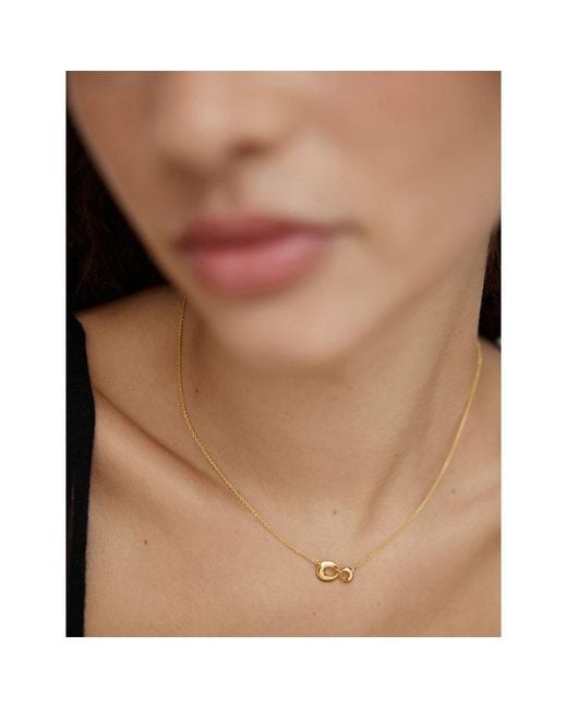 Monica Vinader Metallic Infinity 18Ct Vermeil Necklace