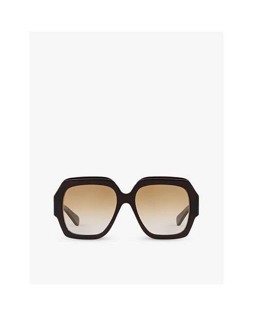 Chloé Black Ch0154s Square-frame Tortoiseshell Acetate Sunglasses