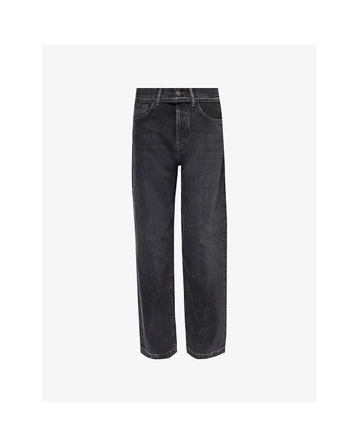 Acne Blue 1991 Faded-wash Straight-leg Mid-rise Jeans