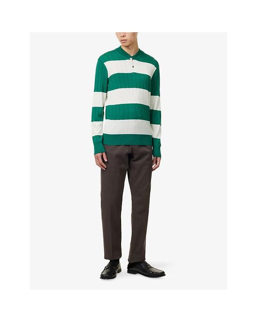 Dunhill Brown Five-Pocket Straight-Leg Denim Jeans for men