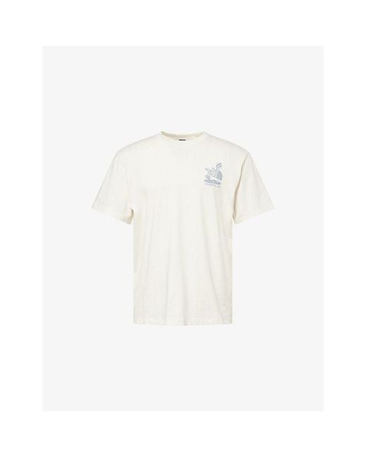 The North Face White Stones Logo-Print Cotton T-Shirt for men