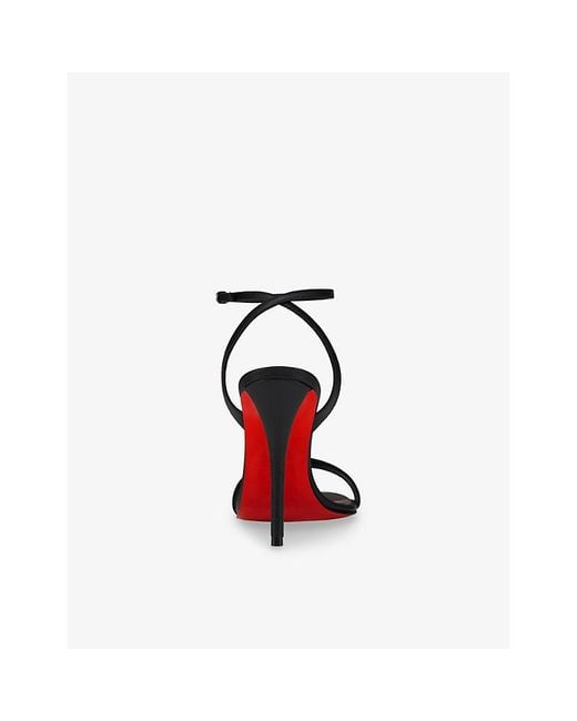 Christian Louboutin Black Miss Z 100 Leather Sandals