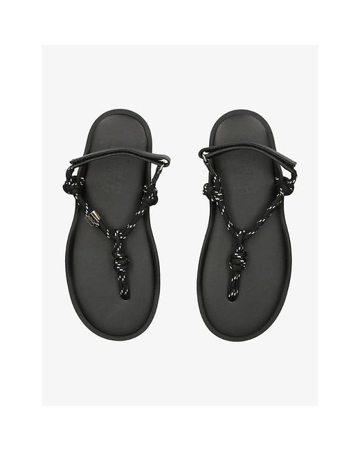 FLOWZE Black Flò Woven Sandals
