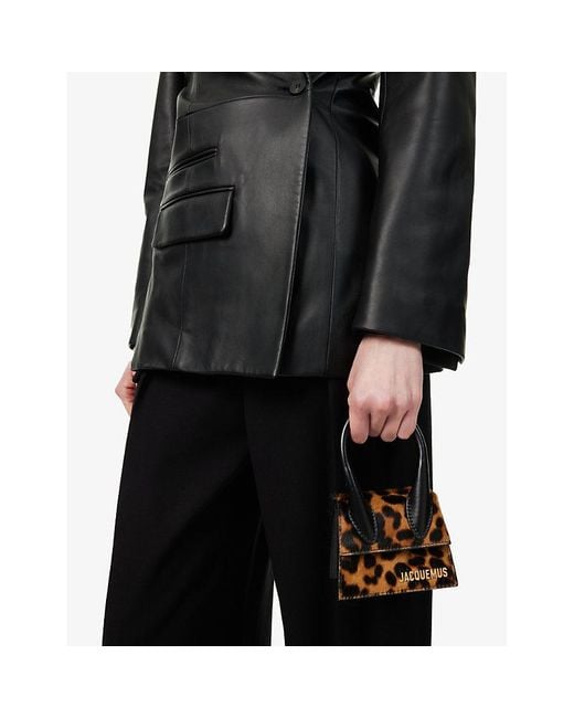 Jacquemus Multicolor Le Chiquito Leopard-print Leather Top-handle Bag