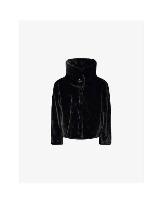 Perfect Moment Black Faux Fur Hood Jacket