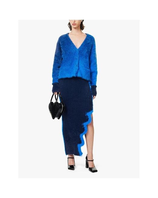 Electric blue cardigan hot sale