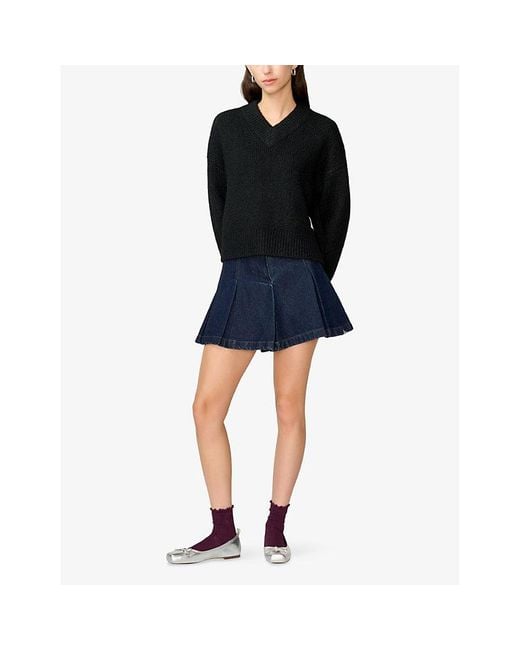 OMNES Black Daria Oversized Knitted Jumper