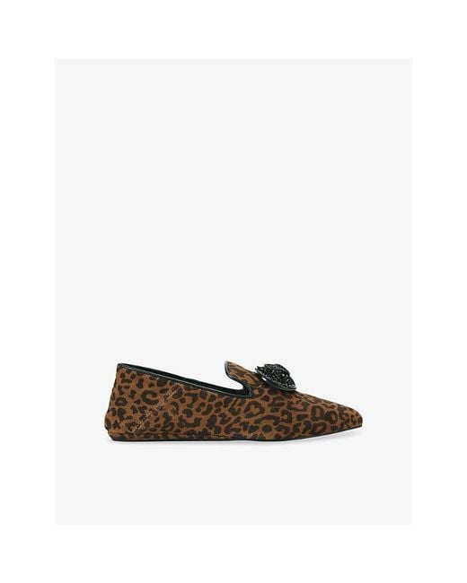 Kurt Geiger Brown Chelsea Suede Flats