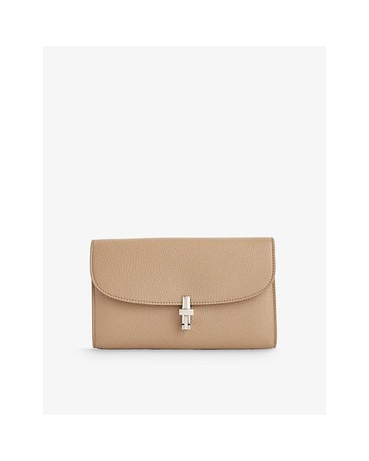 The Row Natural Sofia Leather Continental Wallet