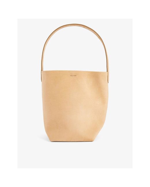 The Row Natural Small Park Leather Tote Bag