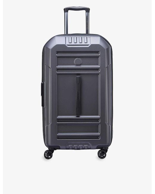 Delsey Blue Rempart Double-wheel Woven Suitcase