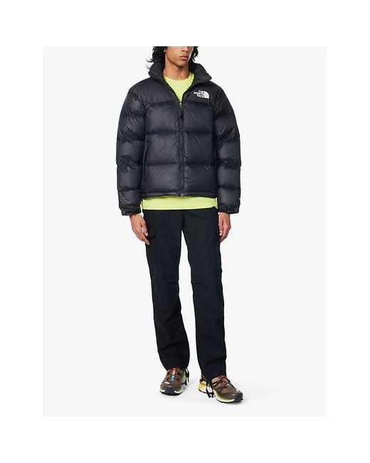 The North Face Blue 1996 Retro Nuptse Funnel-Neck Nylon Down Jacket for men