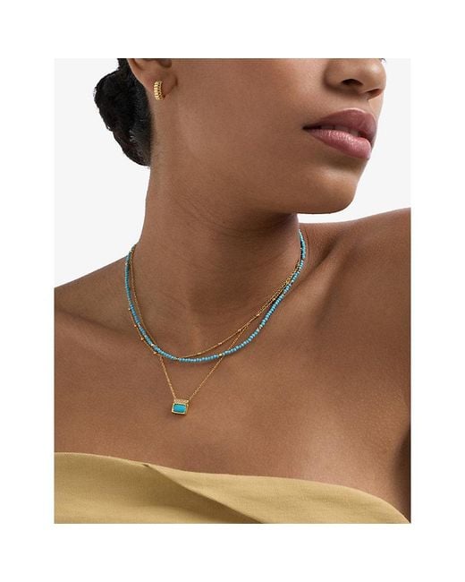 Astley Clarke Multicolor Biography 18Ct- Plated Sterling- Necklace