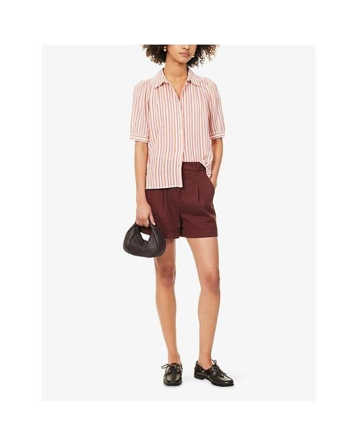 ME+EM Tailored Summer Cotton-Blend Shorts