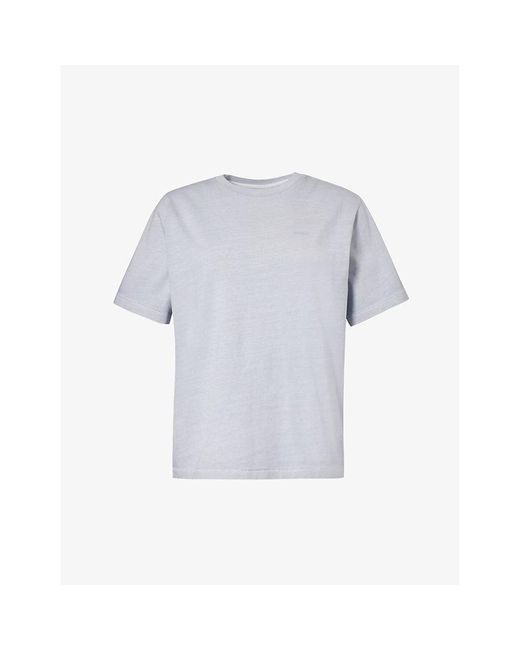 GYMSHARK Blue Everywear Comfort Logo-print Cotton-jersey T-shirt X