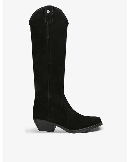 Steve madden black cowboy deals boots