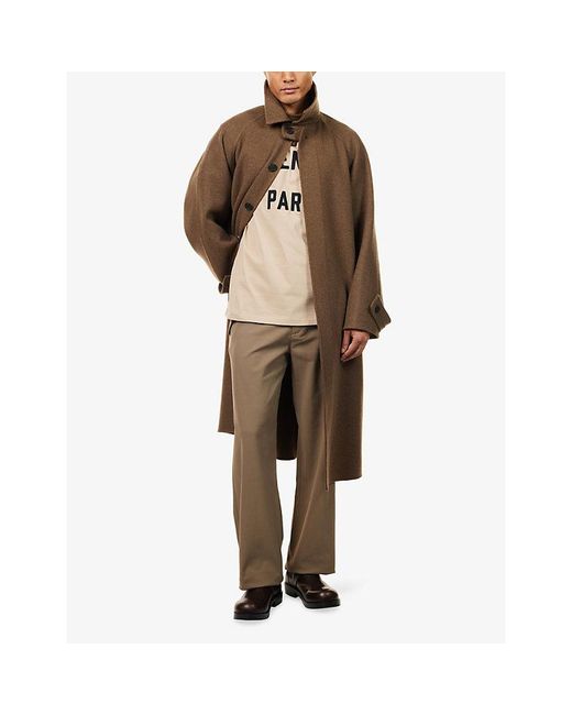 Givenchy Natural Paris Crewneck Cotton-Jersey T-Shirt for men