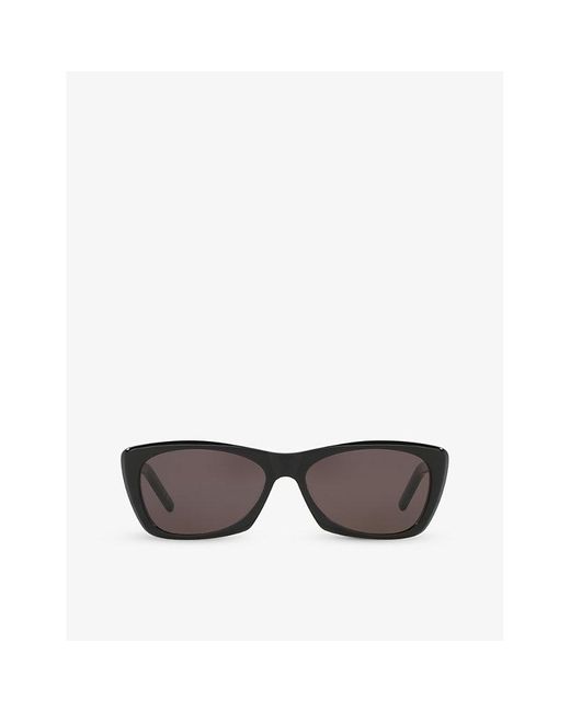Saint Laurent Black Sl613 Cat-eye Frame Acetate Sunglasses