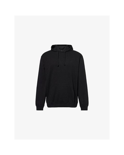 Condition Black Relaxed-Fit Brand-Print Stretch-Cotton Hoodie for men