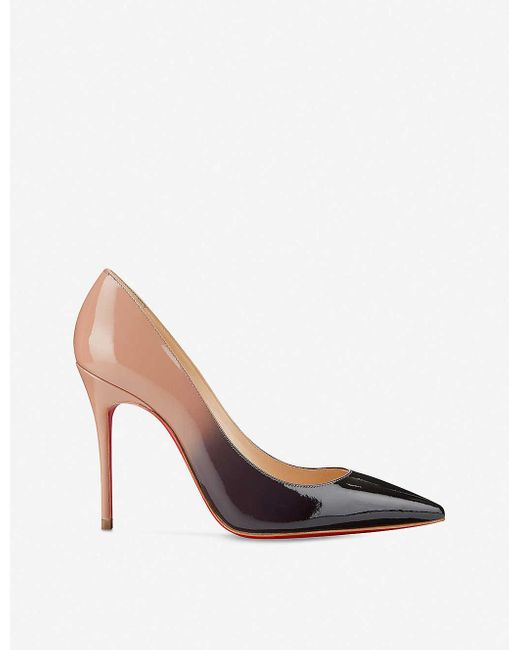Christian Louboutin Decollete 554 100 Patent Degrade | Lyst Christian Louboutin Decollete 554 100 Patent Degrade | Lyst