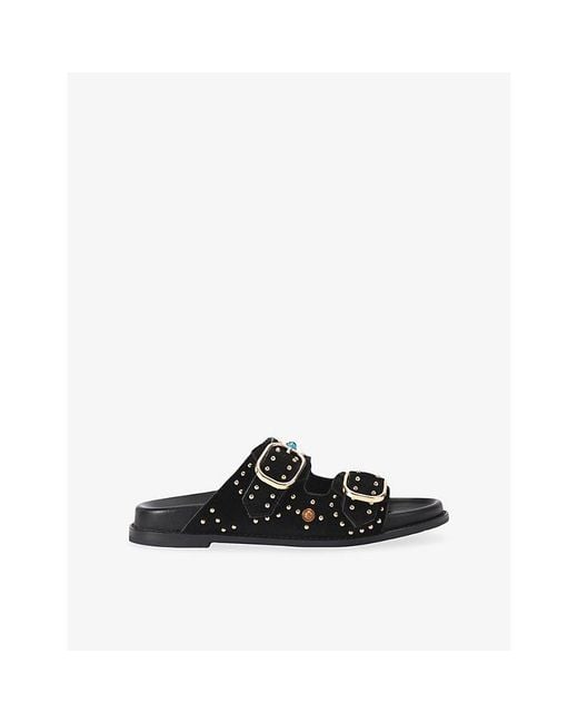KG by Kurt Geiger Black Rosabella Suede Sandals