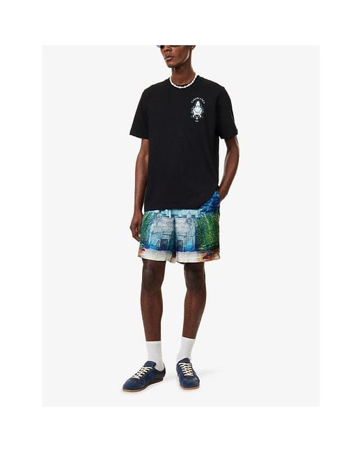 Casablanca Blue Classic Hotel Cotton T-Shirt for men