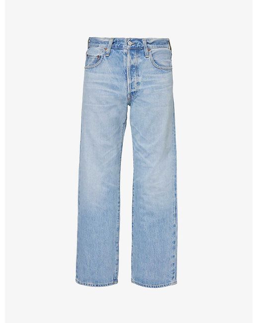 Citizens of Humanity Blue Hayden baggy Straight-leg Relaxed-fit Organic-denim Jeans for men