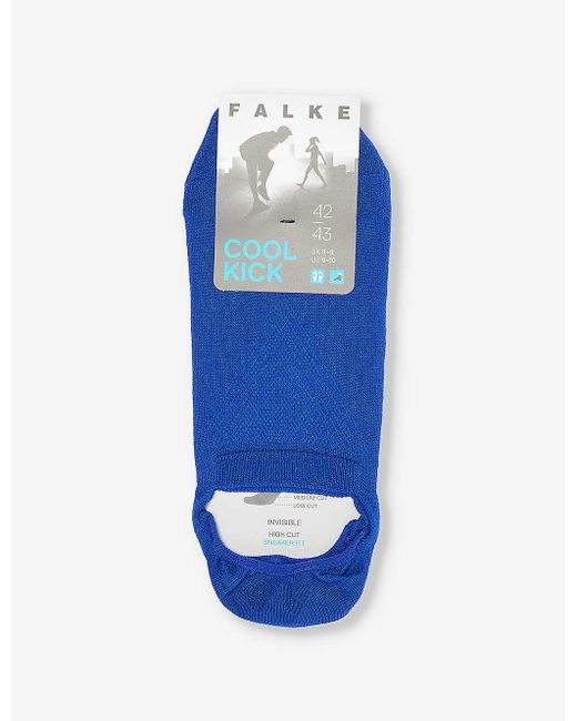Falke Blue Cool Kick Recycled Polyester-blend Knitted Socks for men