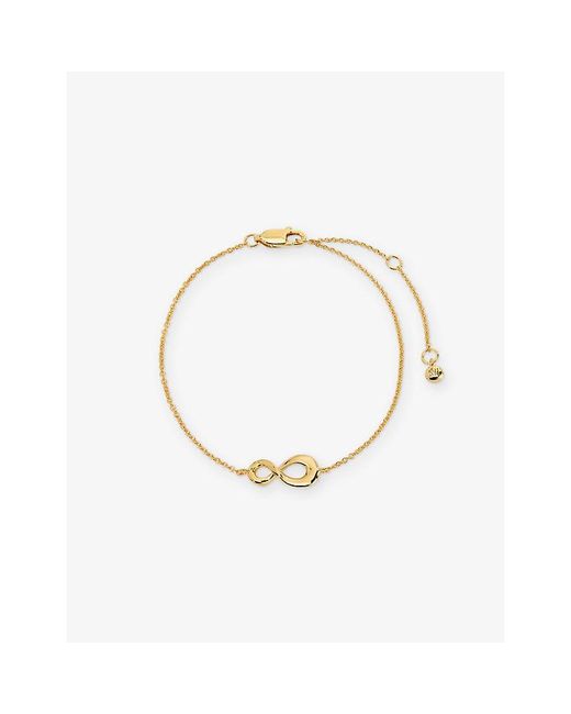 Monica Vinader Metallic Infinity 18Ct Vermeil Bracelet