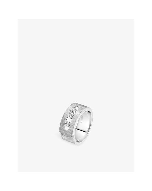 Messika White Move Noa 18Ct And 0.12Ctdiamond Ring