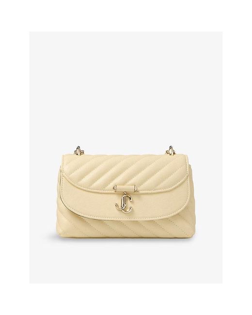 Jimmy Choo Natural Curve Small Quilted Leather Cross Body Bag