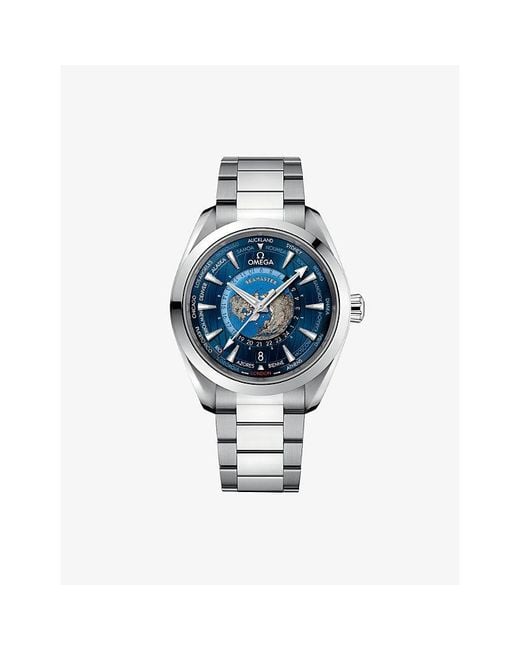 Omega Blue Seamaster Aqua Terra 150M Stainless-Steel Automatic Watch 43Mm for men