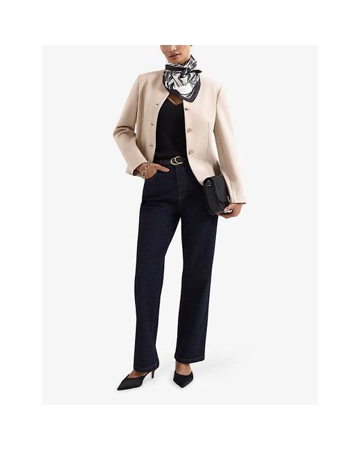 Phase Eight Natural Carla Ponte Woven Jacket