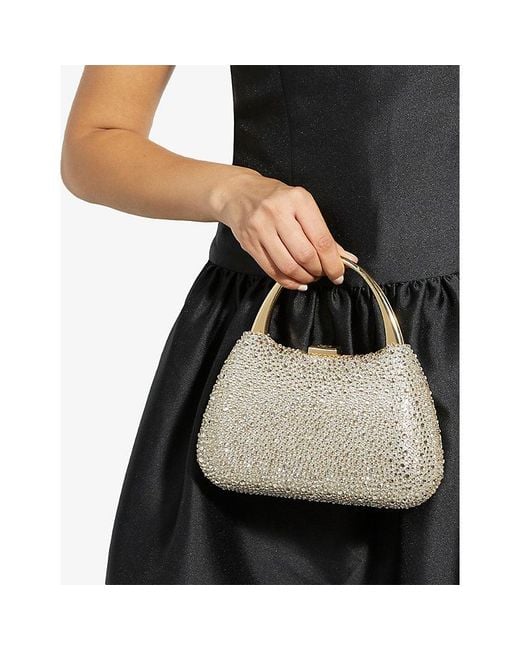 Dune Natural Beamings Diamante-Embellished Clutch Bag