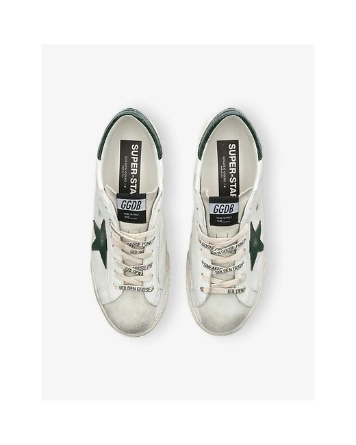 Golden Goose Deluxe Brand White Super-Star Leather Trainers for men