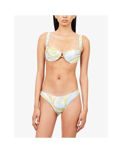 Cheap Monday Metallic Cala Roja Underwired Bikini Top