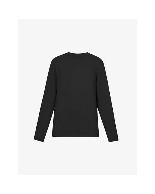 Skims Black Boyfriend Oversized Stretch-jersey T-shirt