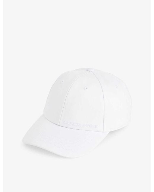Canada Goose White Weekend Logo-embroidered Stretch-cotton Baseball Cap