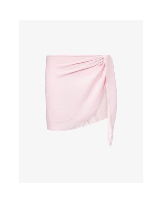 Gracejacob Pink Sugar Shimmer Sarong