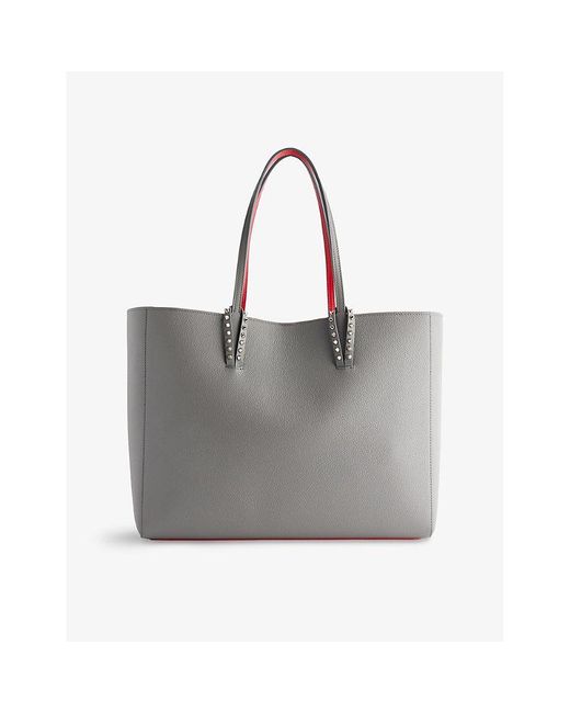 Christian Louboutin Gray Cabata Soft Large Leather Tote Bag